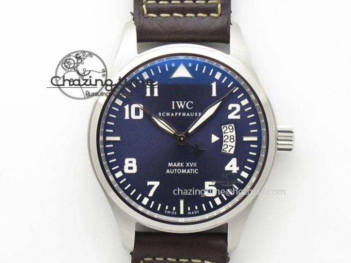 MIROTIME 0326 Efficient Mark XVIII Le Petit Prince IW327001 SS MKS 1:1 Best Edition White Dial On Leather Strap MIYOTA9015 V 7220